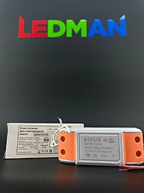 Блок питания для светодиодной ленты Ecola, 12 Вт, 220-12 В, IP20