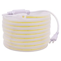 Лента светодиодная 220В COB 288д ПВХ бел.холод 6500К IP67