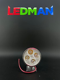 Фара cветодиодная для мототехники, 4 LED, IP65, 4.5 Вт, направленный свет 4734702
