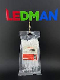 07-0154 Хомут-стяжкa нейлоновая под винт REXANT 150x3,6 мм, белая, упаковка 100 шт.