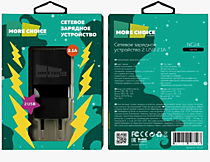 СЗУ 2USB 2.1A More choice NC24 (Black)