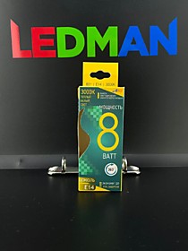 Лампа светодиодная LED-C35-Premium 8Вт 220-240В Е14 3000К 720Лм Свеча