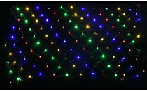 Гирлянда Сетка 3х3м, 8 режимов, Белый провод  ip44 RGB