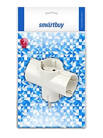 Разветвитель Smartbuy, 3 гнезда с заземлением круглый 16А 250B
