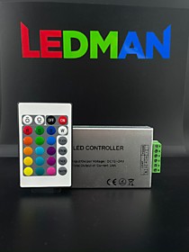 RGB контроллер с пультом 24 кнопки 12-24V 24A К24