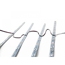 Светодиодная линейка с линзой SMD3030 12диодов/м. 1м 12W 6500K IP33