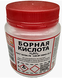 Борная кислота техническая (банка ПЭ -0,25 кг)